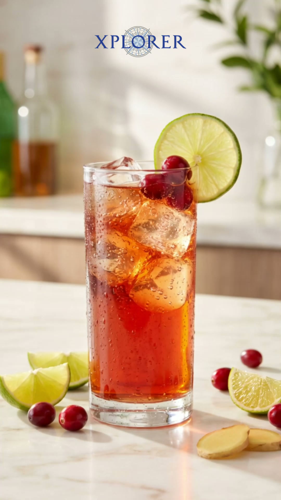 Cranberry Ginger Peanut Fizz