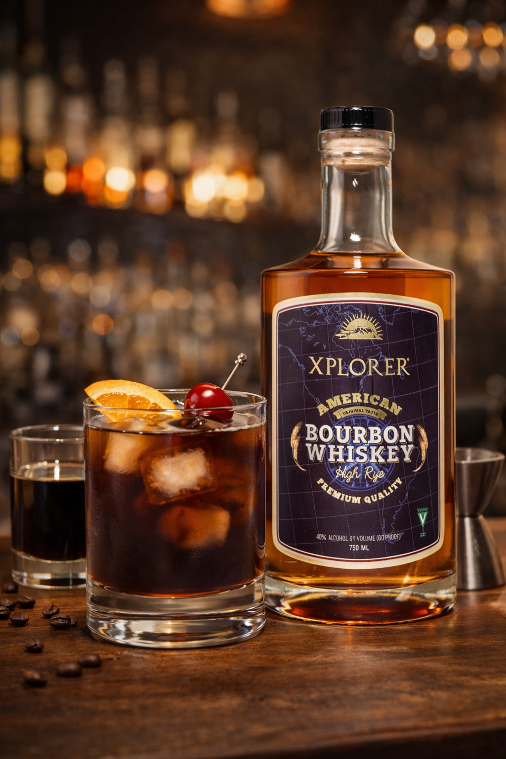 The Brew-tiful Bourbon (Old-Fashioned Cold brew)