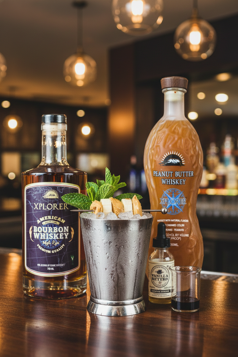 Peanut Butter Banana Mint Julep