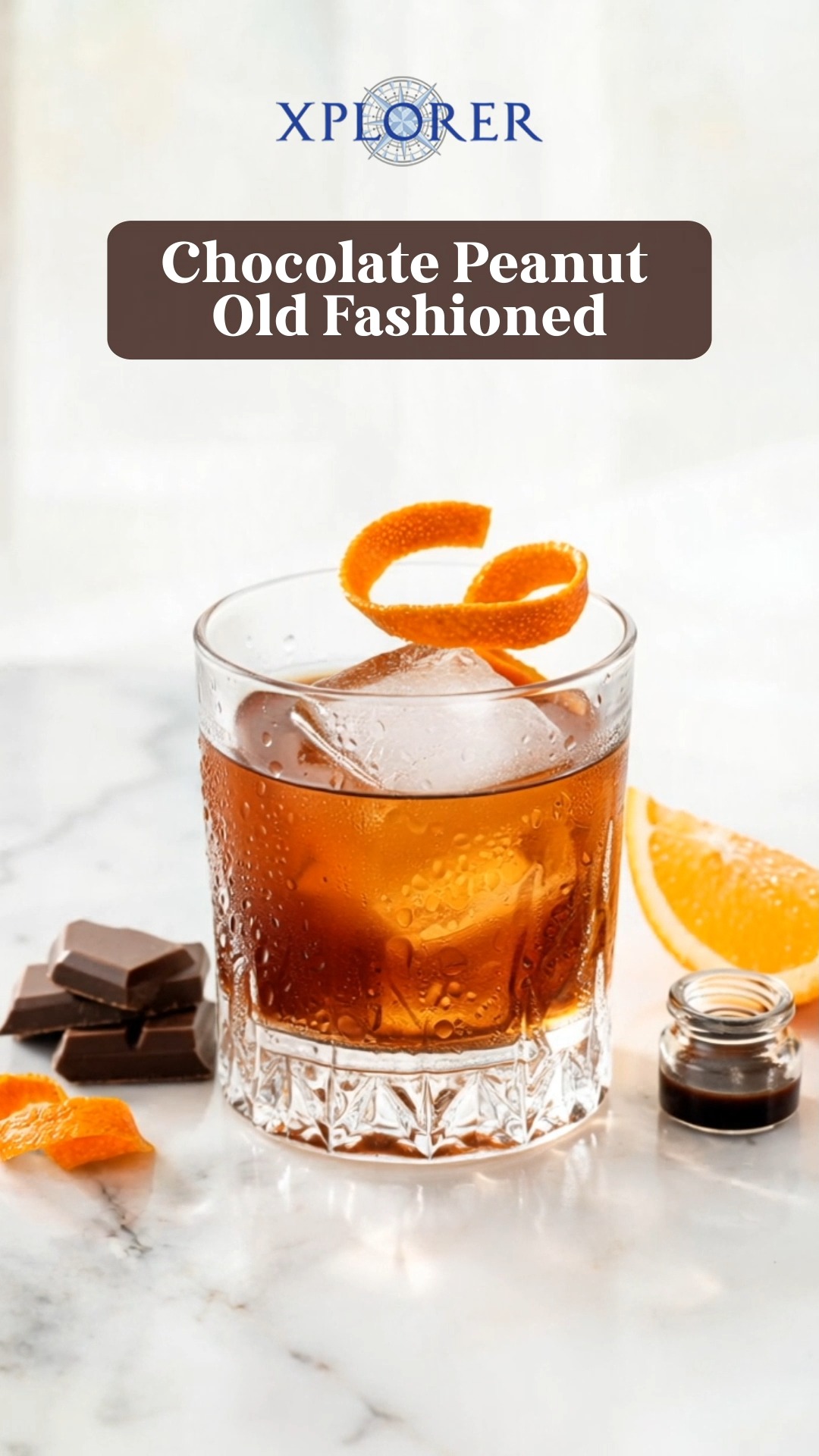 Dark chocolate deepens the toasted peanut butter notes, while orange adds a bright aromatic lift.